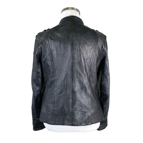 Unisex s.Oliver - Leather jacket, size 42 - Black (2)