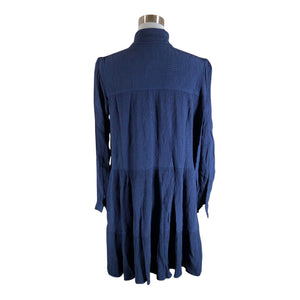 Unisex Sézane - Schiffon dress, size 40 - Blue (2)