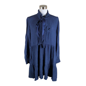 Unisex Sézane - Schiffon dress, size 40 - Blue (1)