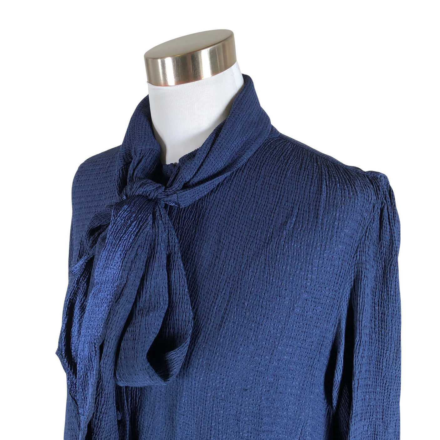 Unisex Sézane - Schiffon dress, size 40 - Blue (3)