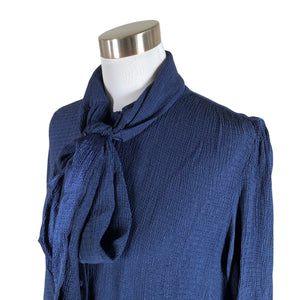 Unisex Sézane - Schiffon dress, size 40 - Blue (3)