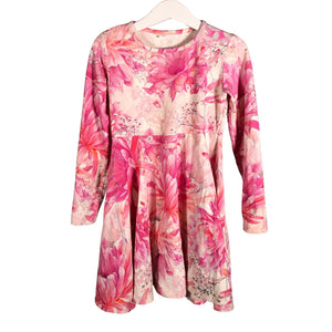 Unisex Metsola - Tricot dress, size 122 - 128 - Pink (1)