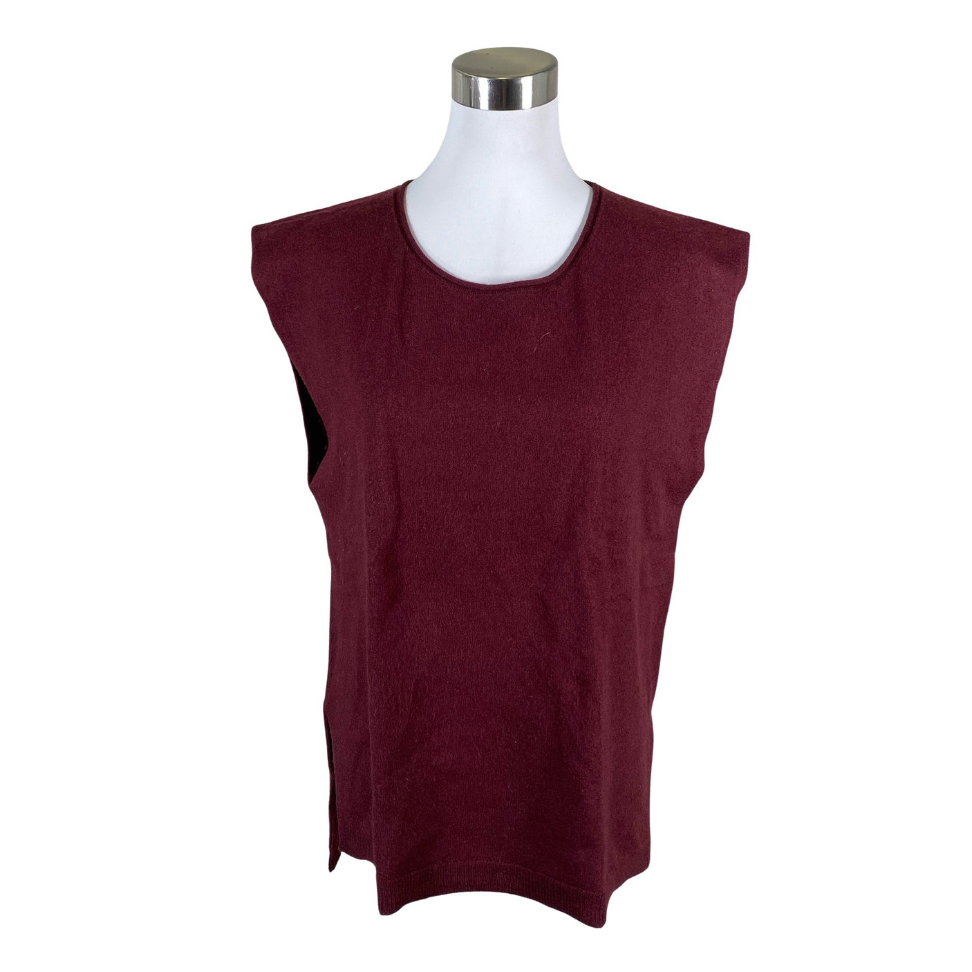 Unisex Gudrun Sjöden - Knit vest, size 40 - Wine red (1)