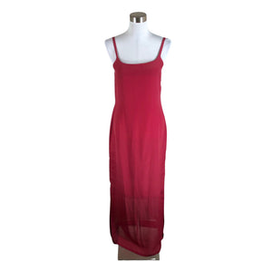 Unisex Kaffe - Schiffon dress, size 38 - Wine red (1)