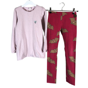 Unisex Blaa - Leggings, size 134 - 140 - Pink (1)