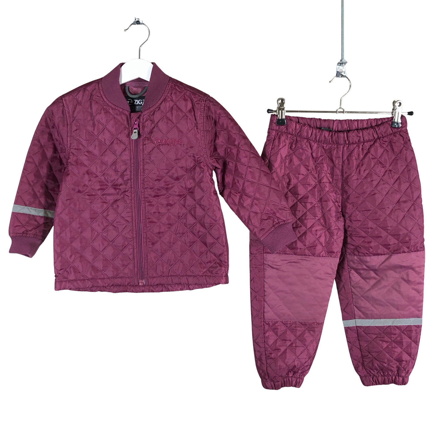 Unisex Zig Zag - Lightly padded jacket, size 98 - 104 - Wine red (1)