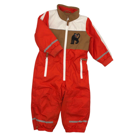 Unisex Mini Rodini - Lightly padded overall, size 80 - 86 - Orange ()