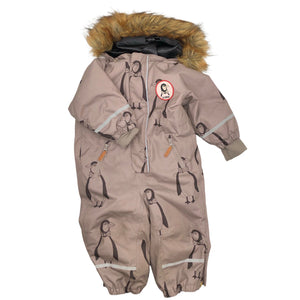 Unisex Mini Rodini - Winter overall, size 80 - 86 - Brown (1)
