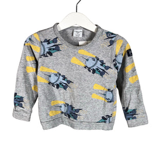 Unisex Polarn O. Pyret - Tricot shirt, size 86 - 92 - Gray (1)