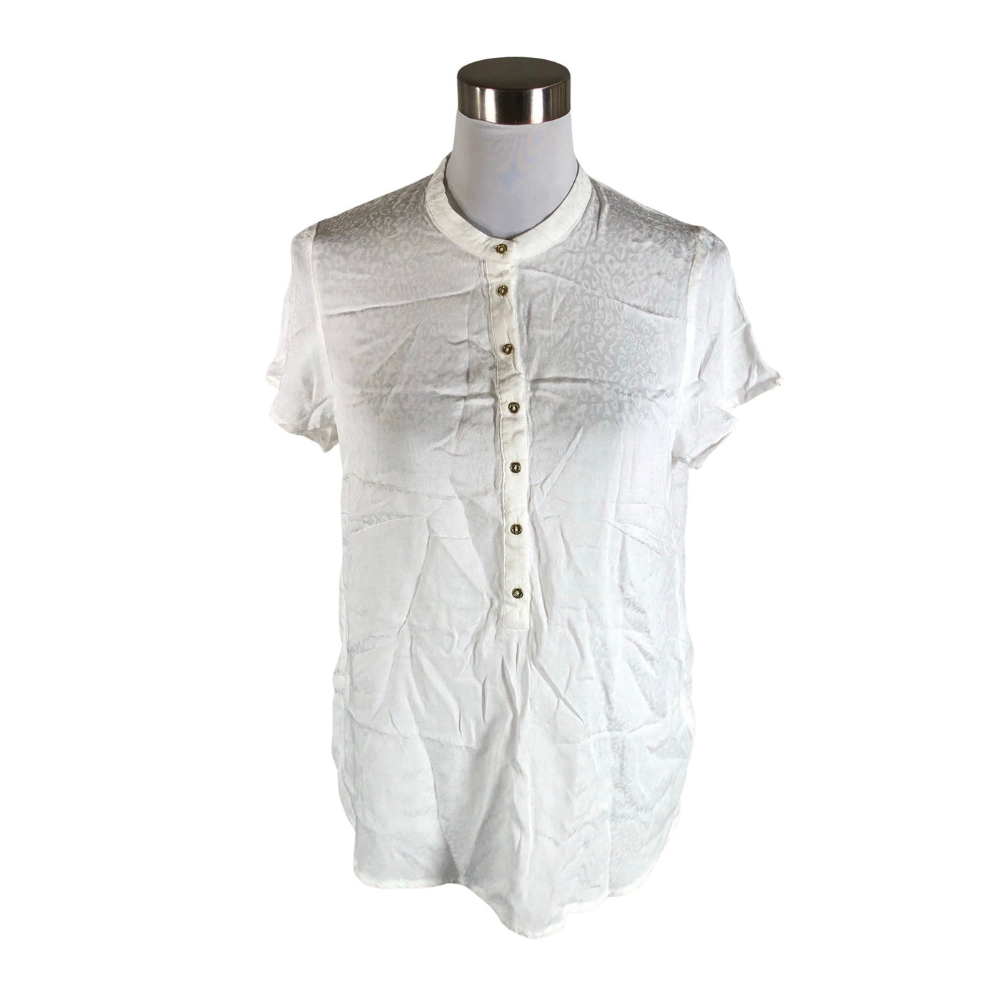 Unisex Prepair - Short-sleeved blouse, size 34 - White (1)
