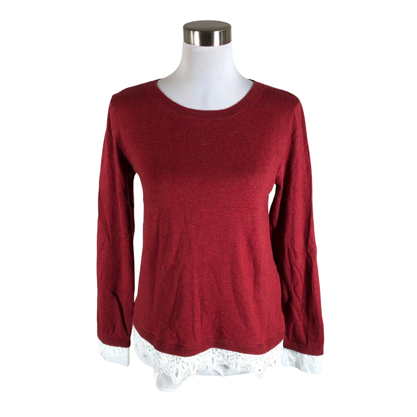 Unisex Cream - Sweater, size 36 - Wine red (1)