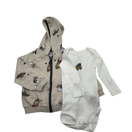 Unisex Mayoral - Hoodie, size 74 - 80 - Beige ()