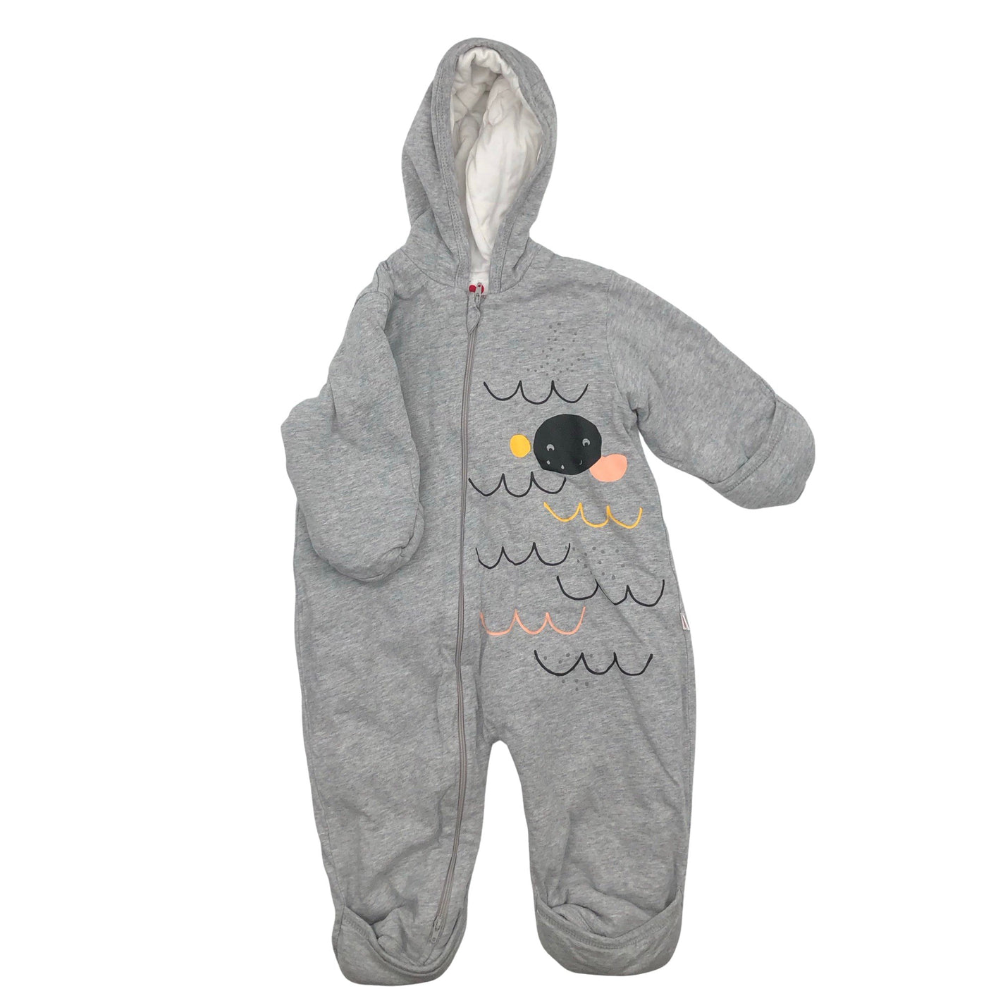 Unisex Reima - Lightly padded overall, size 68 - 74 - Gray (1)