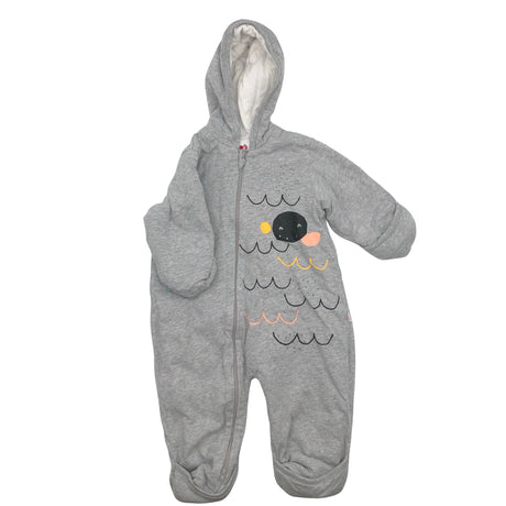 Unisex Reima - Lightly padded overall, size 68 - 74 - Gray ()