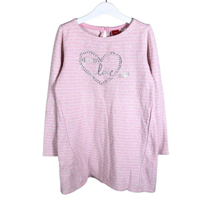 Unisex s.Oliver - Tricot dress, size 122 - 128 - Light pink (1)