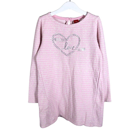 Unisex s.Oliver - Tricot dress, size 122 - 128 - Light pink ()