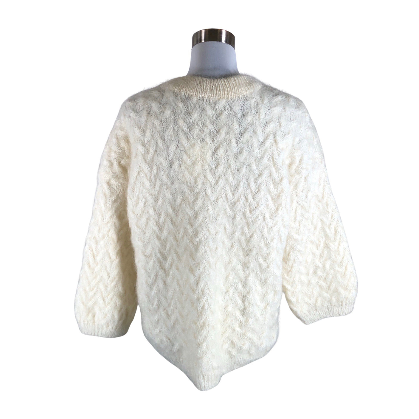 Unisex Handmade - Sweater, size 40 - Natural white (2)