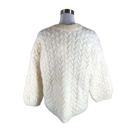 Unisex Handmade - Sweater, size 40 - Natural white (2)