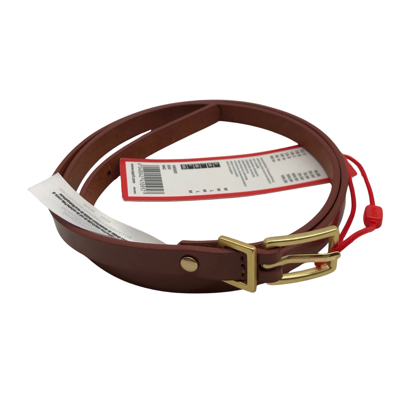 Unisex Esprit - Leather belt, size No size - Brown (1)