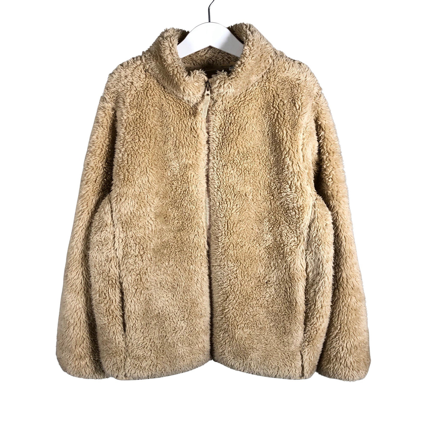 Unisex Uniqlo - Fleece jacket, size 134 - 140 - Beige (1)