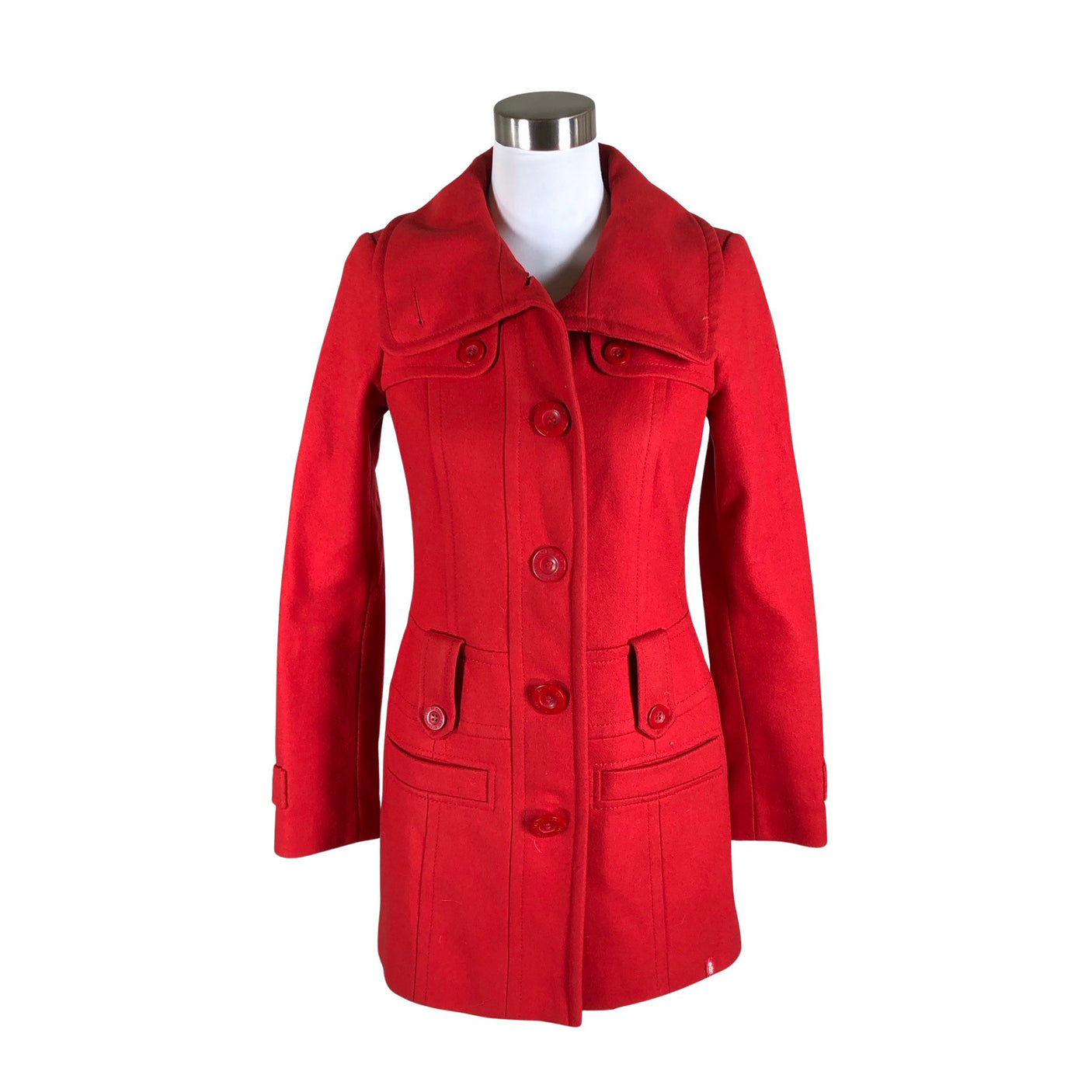 Unisex Esprit - Wool coat, size 36 - Red (1)