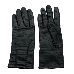 Unisex A+more - Leather gloves, size No size - Black (1)