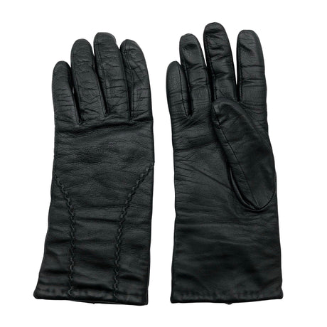 Unisex A+more - Leather gloves, size No size - Black ()