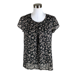 Unisex S.T.I - Short-sleeved blouse, size 38 - Black (1)