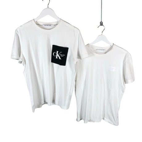 Unisex Calvin Klein Jeans - T-shirt, size M - White ()