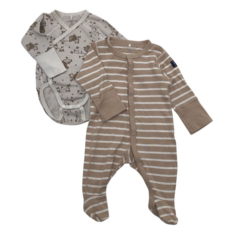 Unisex Polarn O. Pyret - Romper, size 50 - 56 - Brown ()