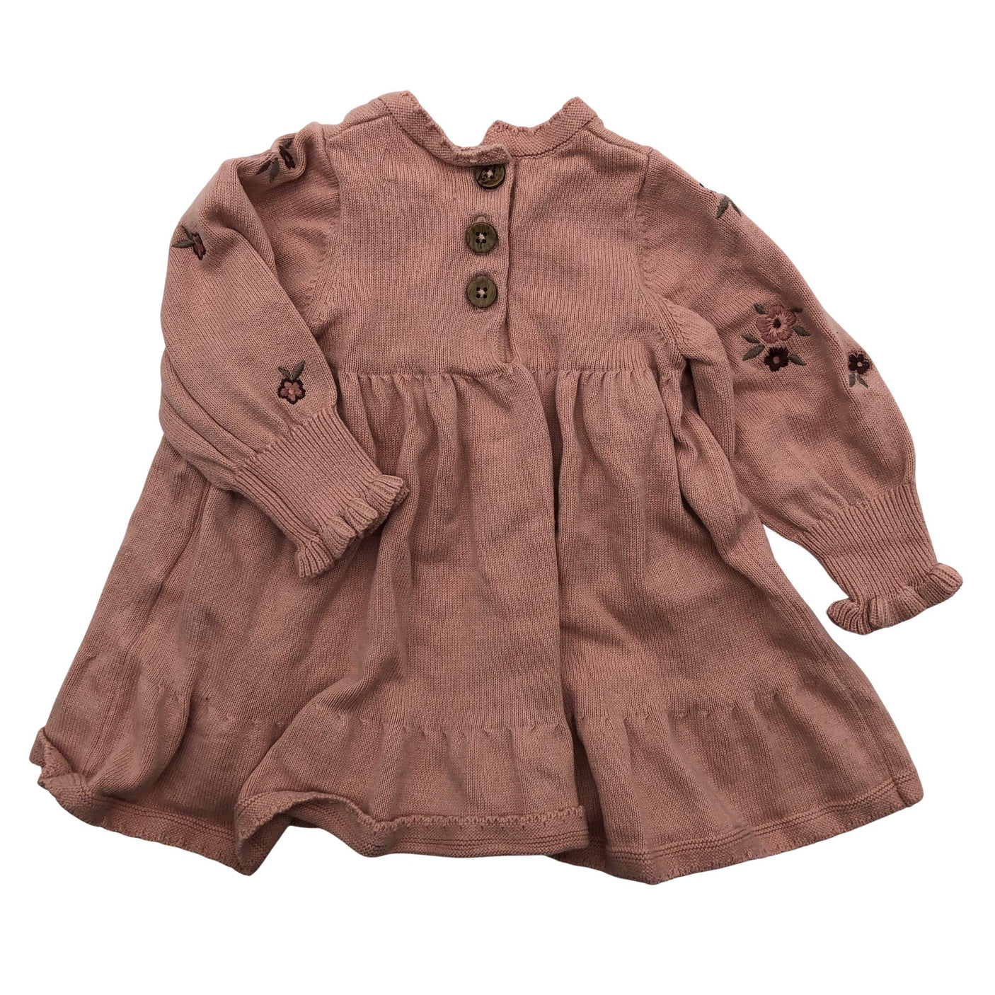 Unisex Newbie - Knit dress, size 50 - 56 - Light pink (2)