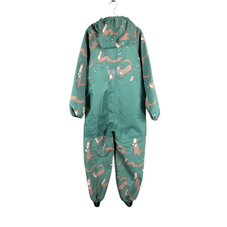 Unisex Jonathan - Soft shell jumpsuit, size 128 - 134 - Green (2)