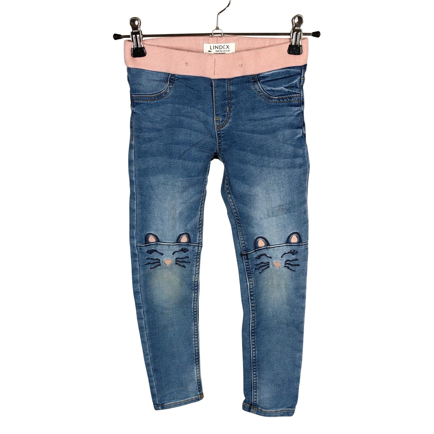 Unisex Lindex - Jeggings, size 110 - 116 - Light blue (1)