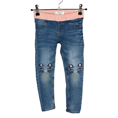 Unisex Lindex - Jeggings, size 110 - 116 - Light blue ()