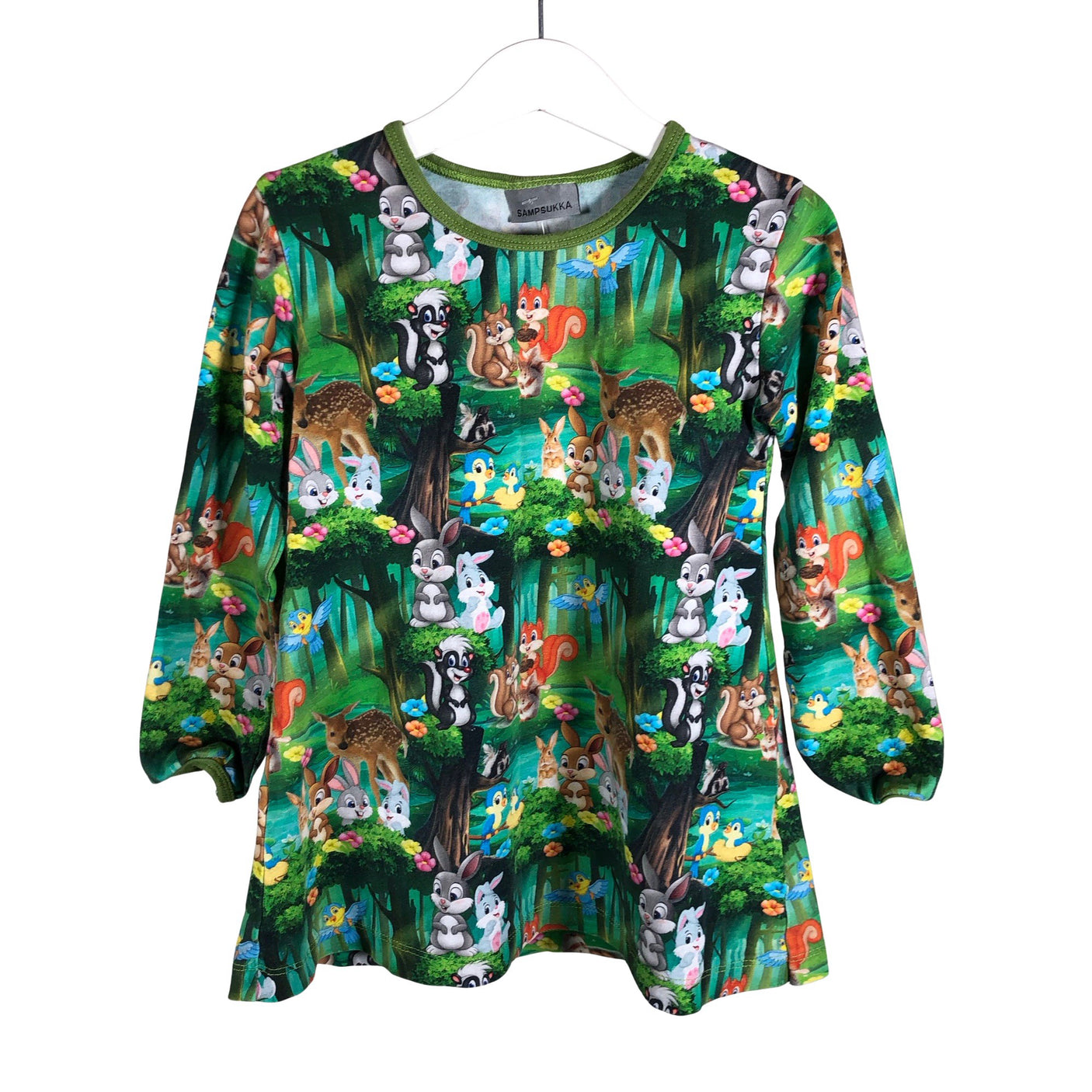 Unisex Sampsukka - Tricot tunic, size 104 - 110 - Green (1)