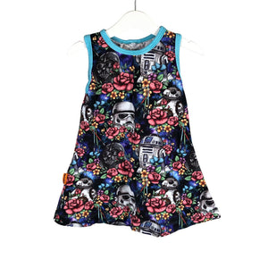 Unisex Handmade - Tricot dress, size 80 - 86 - Light blue (1)