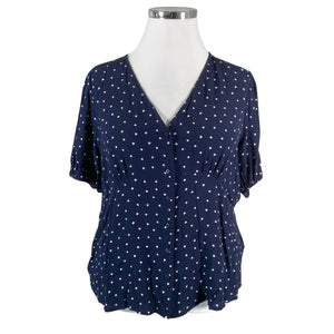 Unisex Marks&Spencer - Short-sleeved blouse, size 48 - Blue (1)