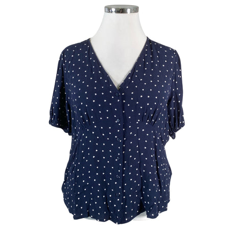 Unisex Marks&Spencer - Short-sleeved blouse, size 48 - Blue ()