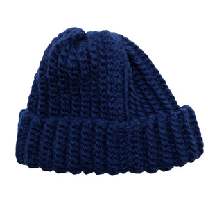 Unisex Handmade - Winter beanie, size 56 - 58 cm - Blue (1)