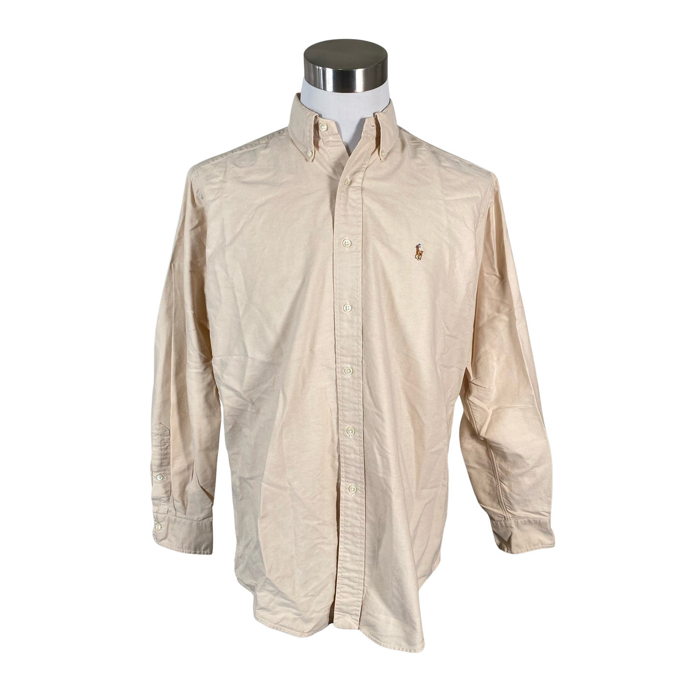 Unisex Polo Ralph Lauren - Collared shirt, size L - Beige (1)
