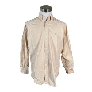 Unisex Polo Ralph Lauren - Collared shirt, size L - Beige (1)