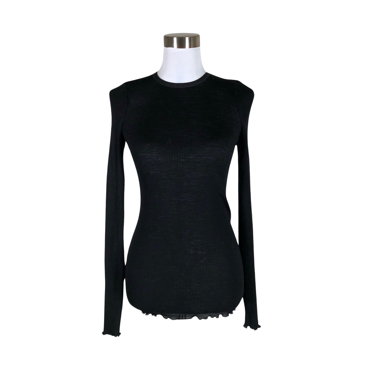 Unisex Samsoe&Samsoe - Tricot shirt, size 38 - Black (1)