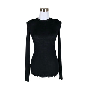 Unisex Samsoe&Samsoe - Tricot shirt, size 38 - Black (1)