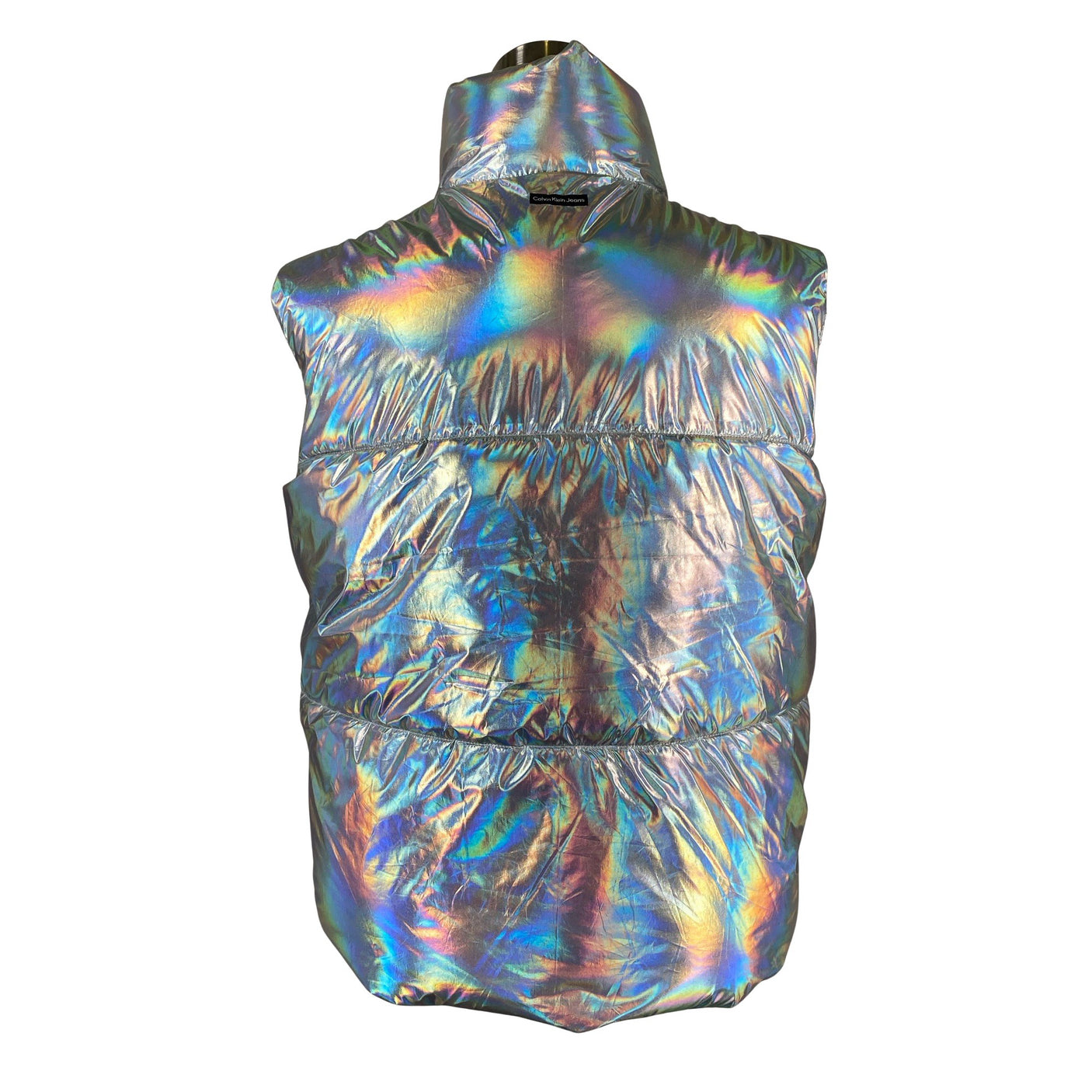 Unisex Calvin Klein Jeans - Winter vest, size 34 - Silver (2)