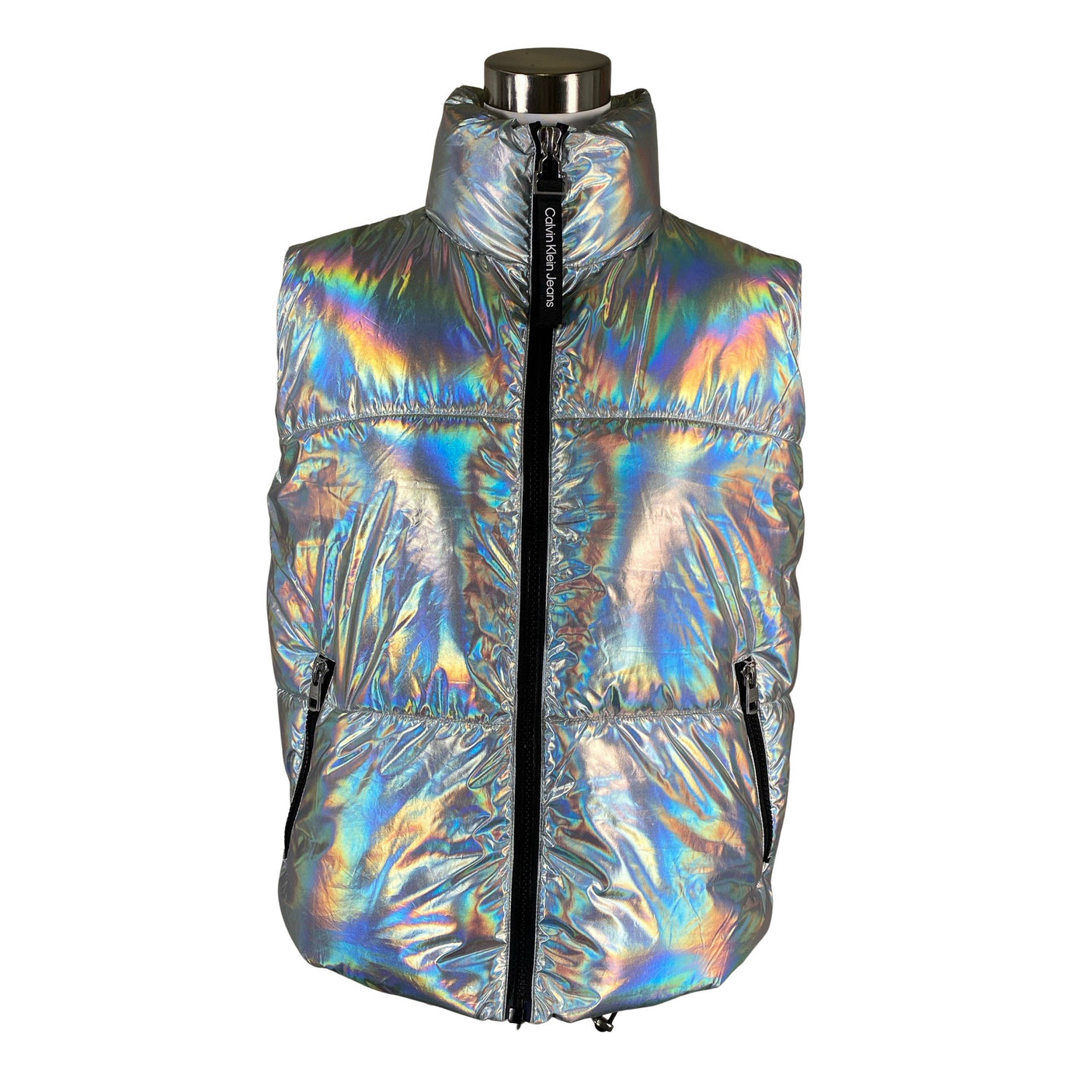 Unisex Calvin Klein Jeans - Winter vest, size 34 - Silver (1)