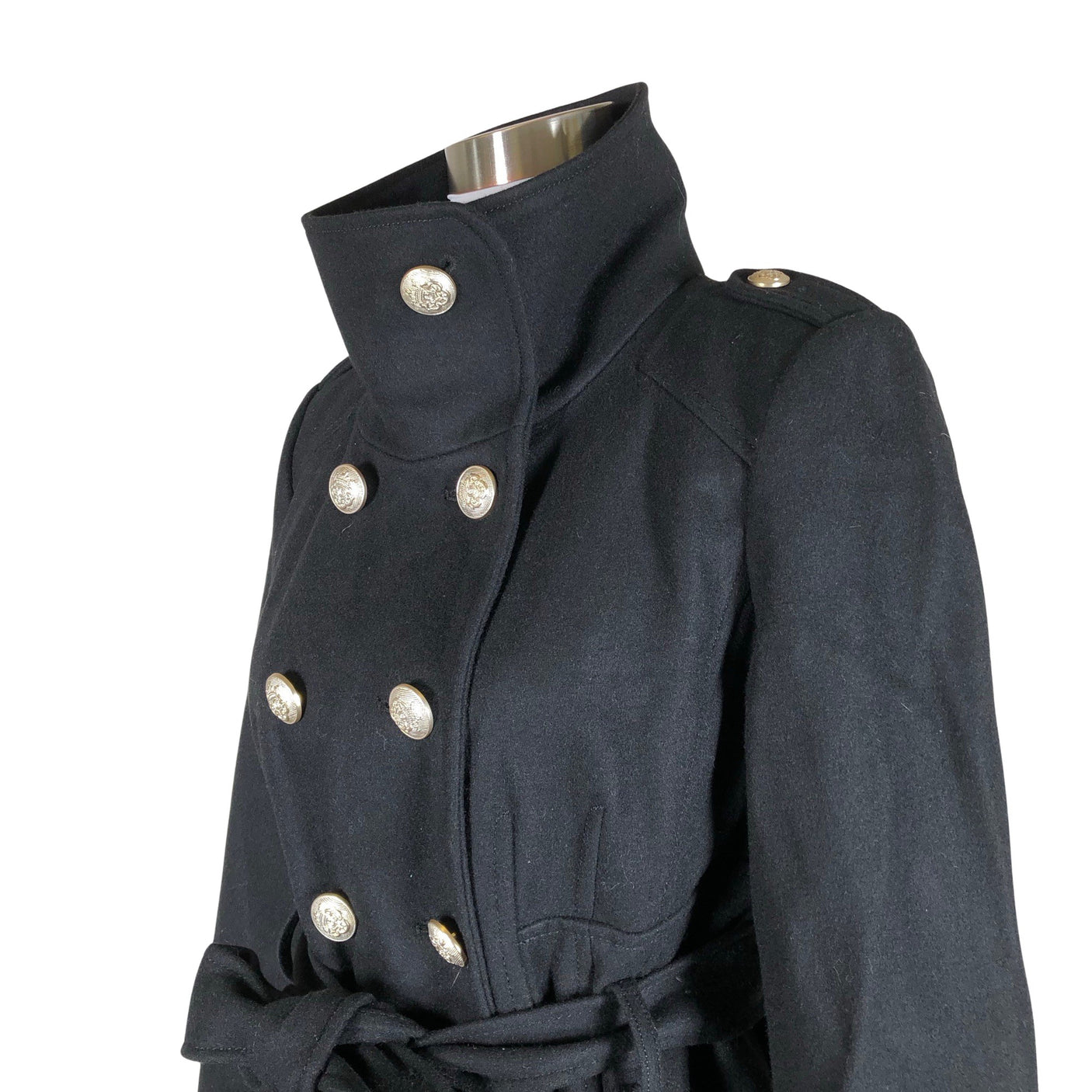 Unisex Guess - Wool coat, size 38 - Black (3)