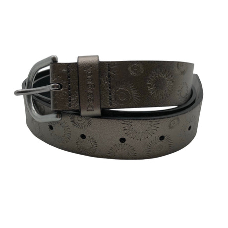 Unisex Desigual - Leather belt, size No size - Silver ()