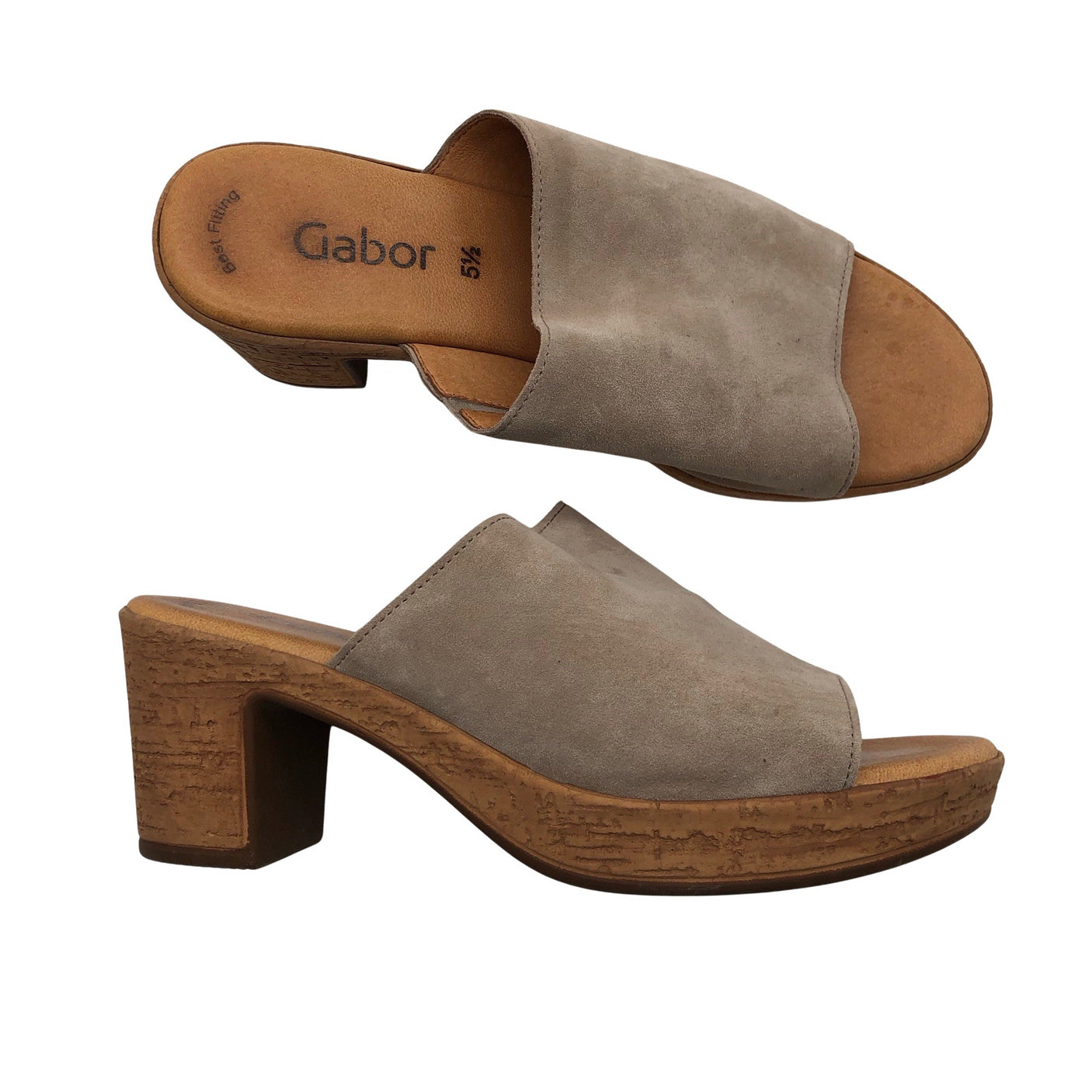Unisex Gabor - Heeled sandals, size 38 - Beige (1)