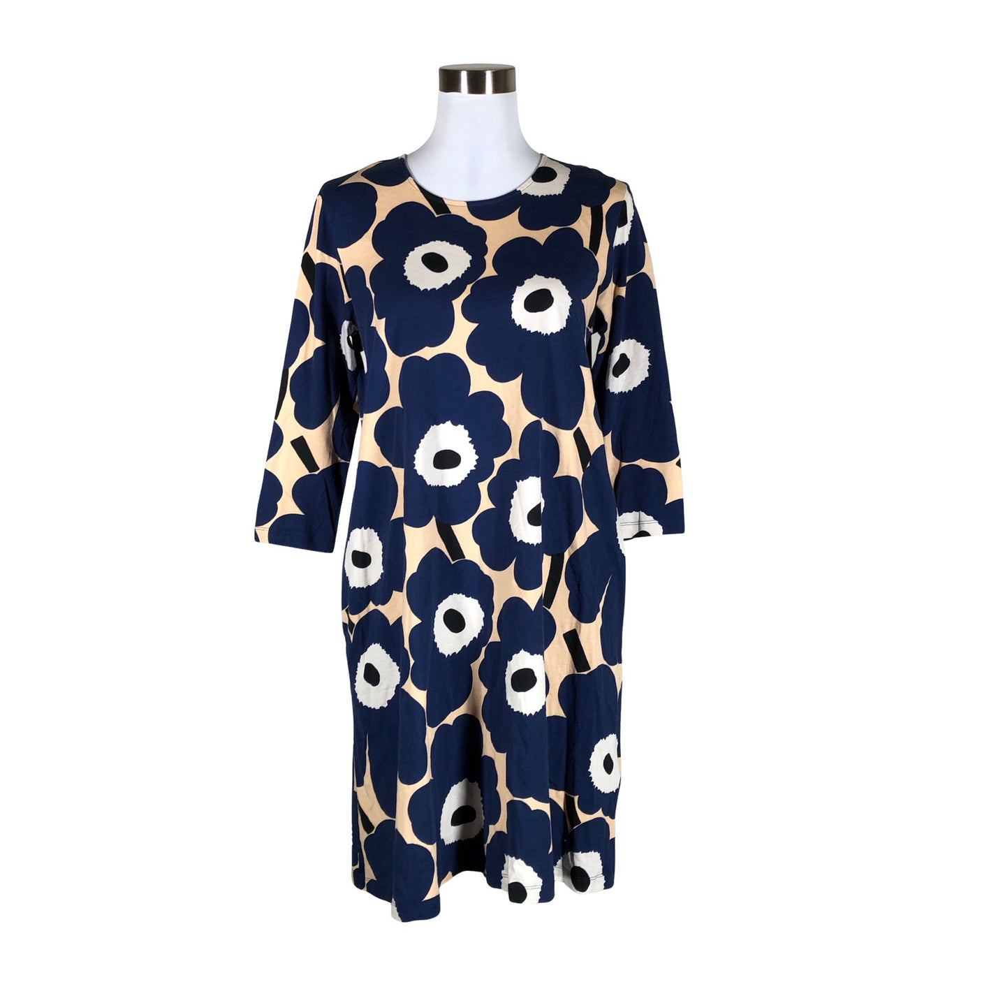 Unisex Marimekko - Tricot dress, size 38 - Blue (1)