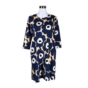 Unisex Marimekko - Tricot dress, size 38 - Blue (1)